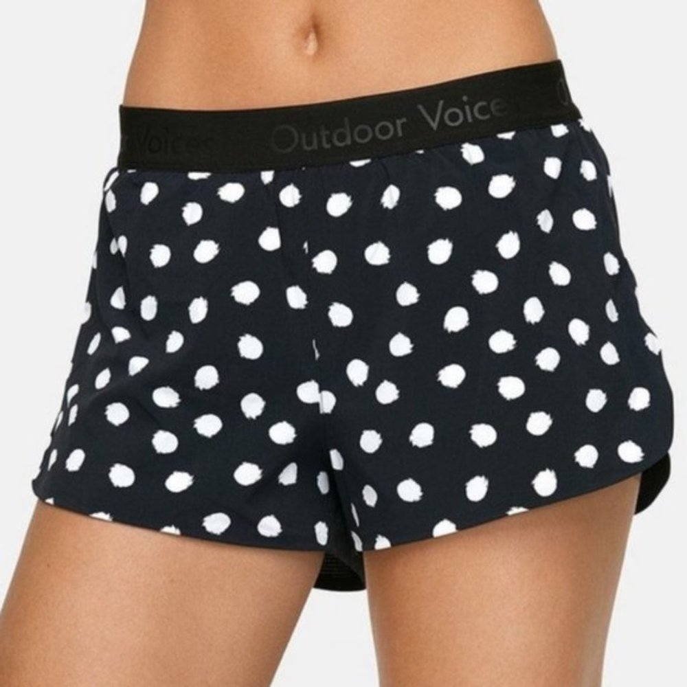 Outdoor Voices Polka Dot Lightspeed Run Shorts